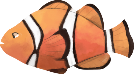 Watercolor Clownfish