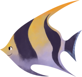 Watercolor Angelfish